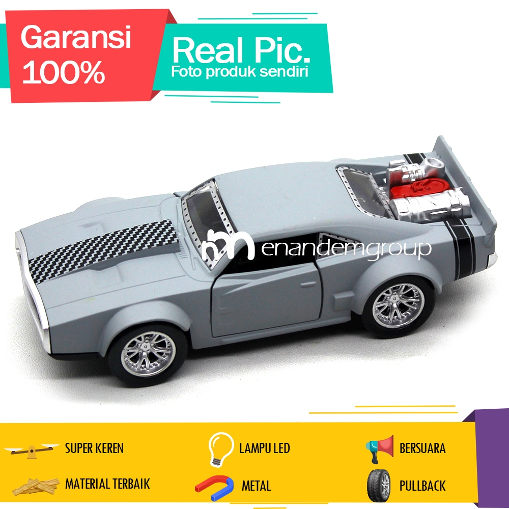 Diecast Mainan Mobil Miniatur Sedan Klasik American Dodge Ice Charger