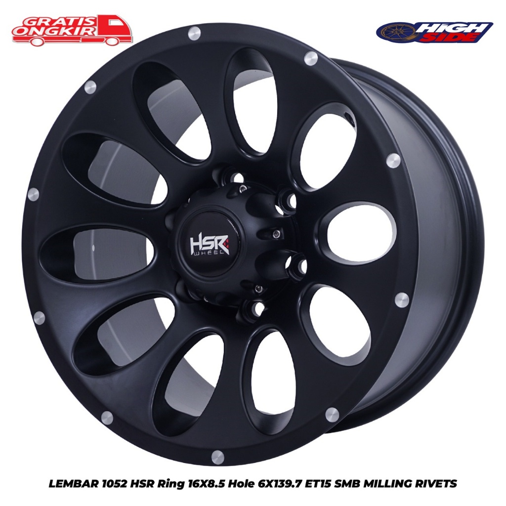 Velg Racing Mobil Mitsubishi Strada, Triton Velg Hsr Lembar R16