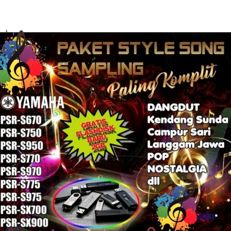 STYLE & SONG LENGKAP YAMAHA SAMPLING ALL SERIES DARI 750 SAMPAI sx900