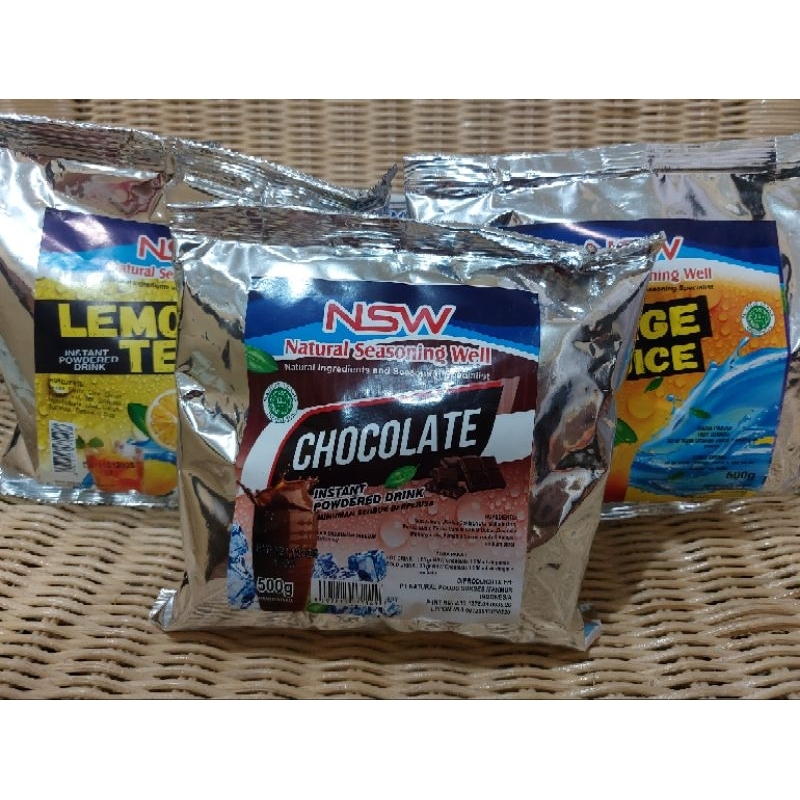 

Bubuk Minuman NSW/Serbuk Rasa NSW/Instant Powdered Drink NSW/Minuman Bubuk Instan NSW 500gr