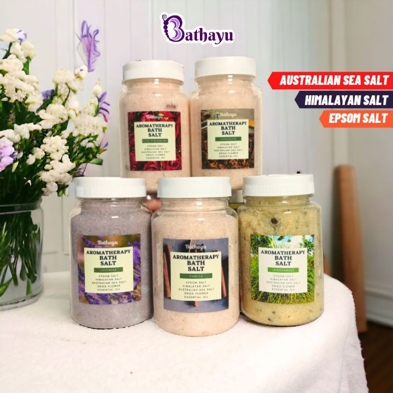 BATH SALT GARAM MANDI SPA KAKI DENGAN BUNGA ASLI TRIPLE FORMULA