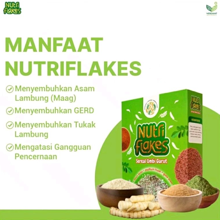 

NUTRIFLAKES SEREAL UMBI GARUT& DAUN KELOR - ASLI ORIGINAL AMPUH MENGATASI GERD, MAAG,