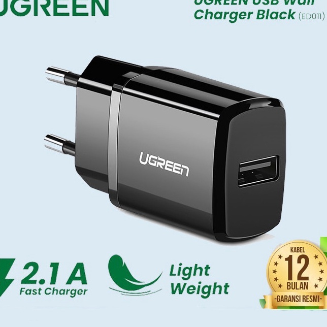 Quw Ugreen Adaptor USB Kepala Charger 21A 1W Iphone 7 8 X XS Adapter Cas TC Samsung Oppo Vivo 5459 1