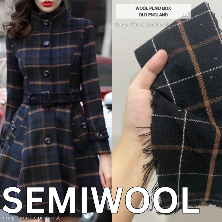 Wool Plaid Box Old England