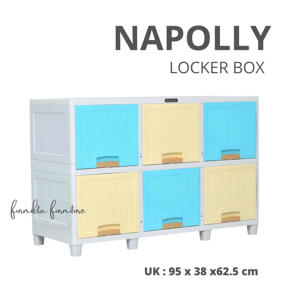 LEMARI PAKAIAN PLASTIK NAPOLLY LOCKER BOX