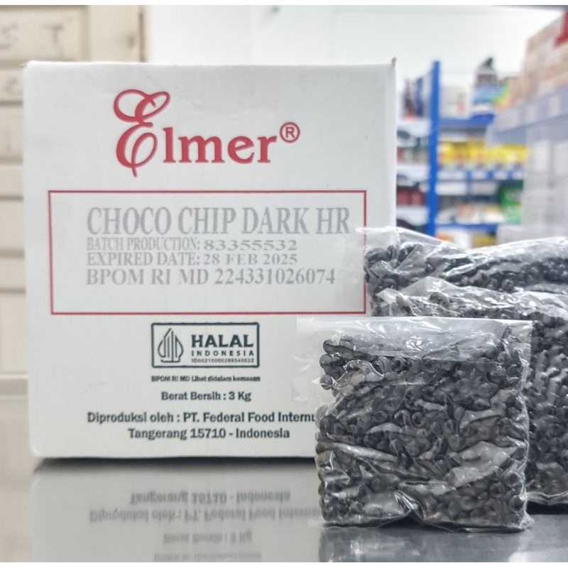 

Elmer Choco chips 250gr/Coklat Chips Elmer/Elmer Choco chips