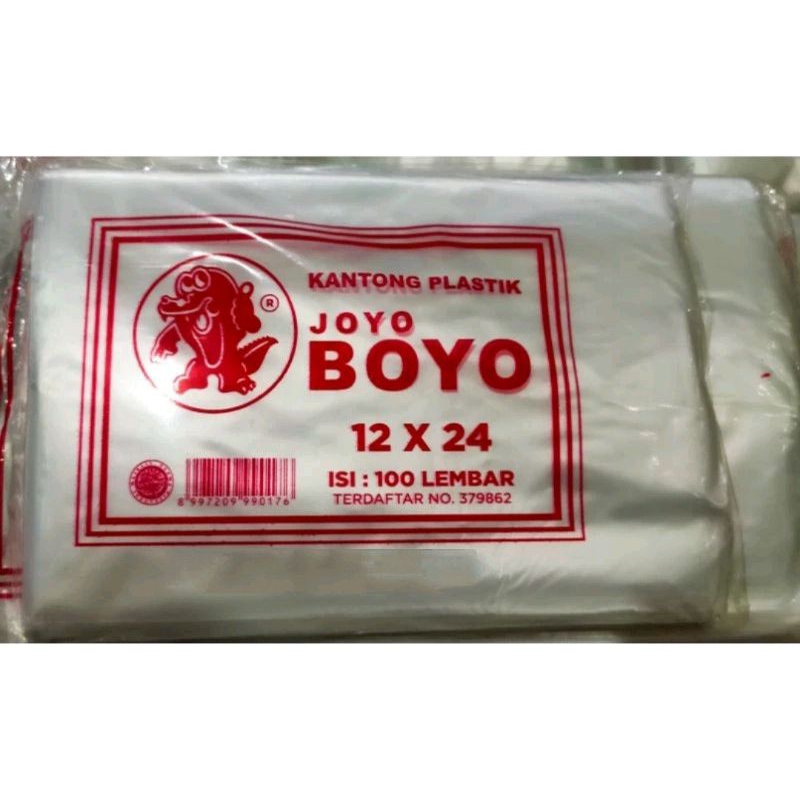 Kantong Plastik Cap Joyo Boyo 12x24 1/2Kg