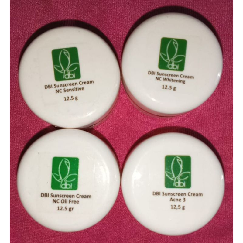 dbi suncreen nc whitening - dbi suncreen acne3 - dbi nc sensitive - dbi nc oil free