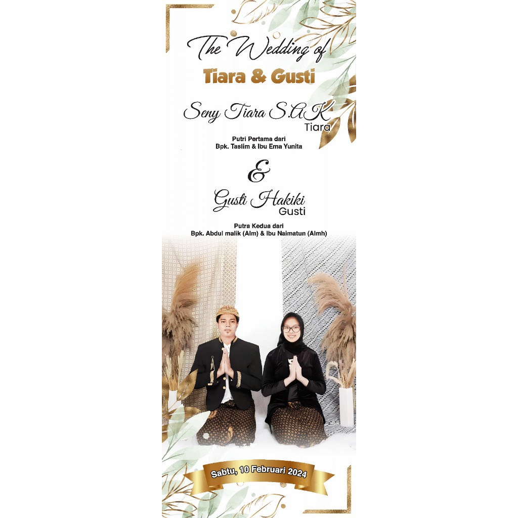 Spanduk pernikahan selamat datang banner pernikahan