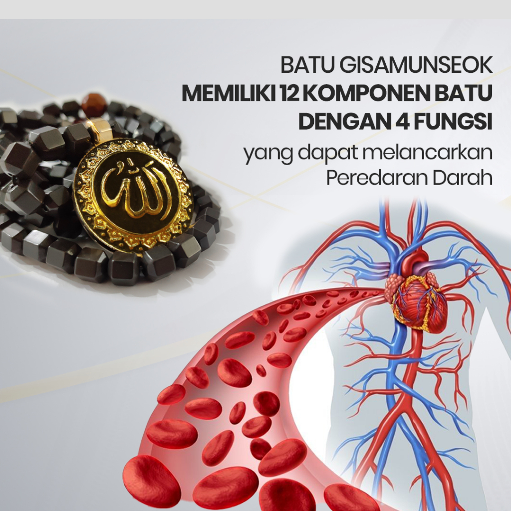 AZHIKRA Kalung Kesehatan Terapi dan Tasbih - Melancarkan Peredaran Darah-1