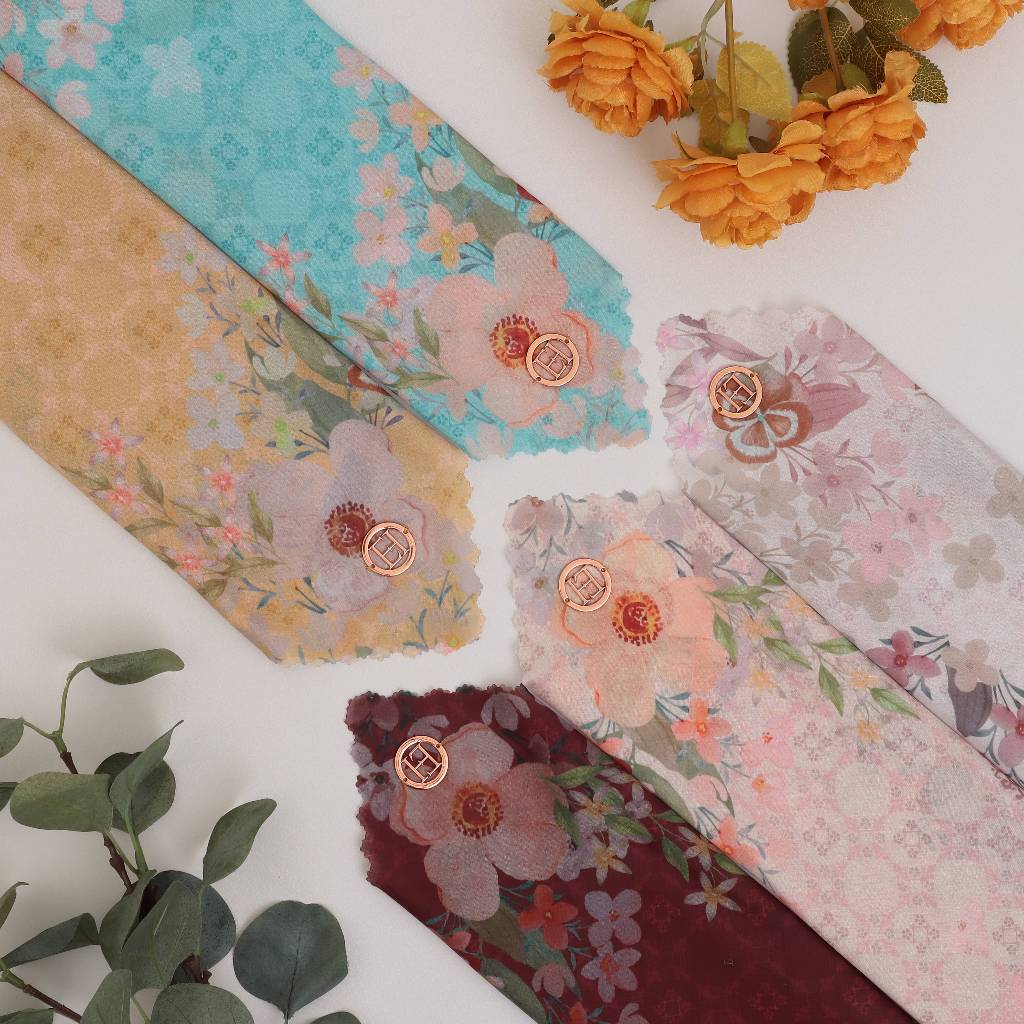 EMHERMA - Hijab Voal Ultrafine Tryspan 140 x140/Voal Segi Empat Motif Jumbo Printing Kerudung Syar'i