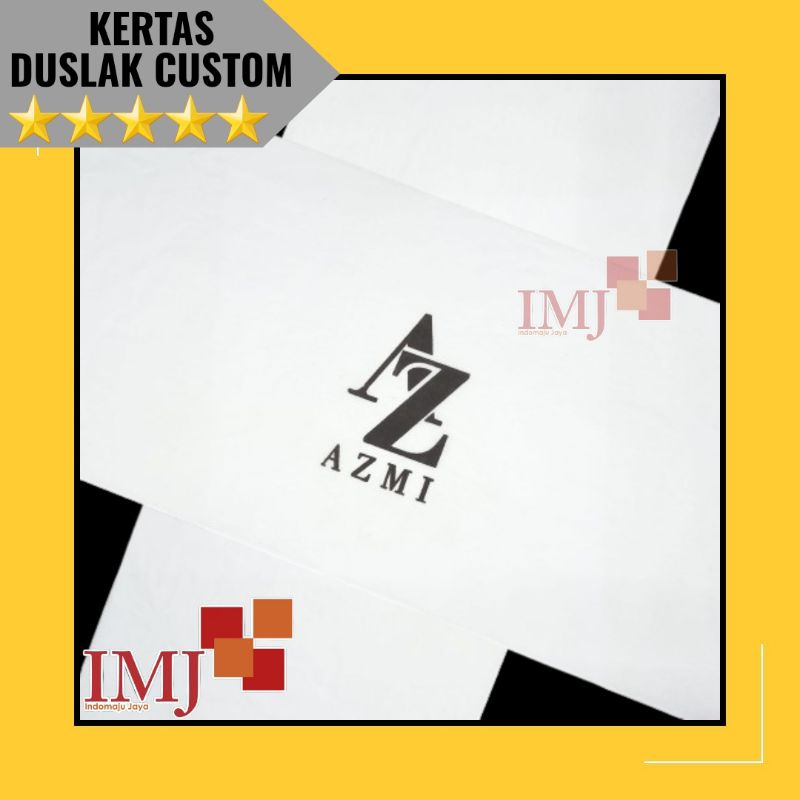 SABLON KERTAS PACKING HIJAB ATAU JILBAB KERTAS DUSLAK KERTAS DOORSLAG