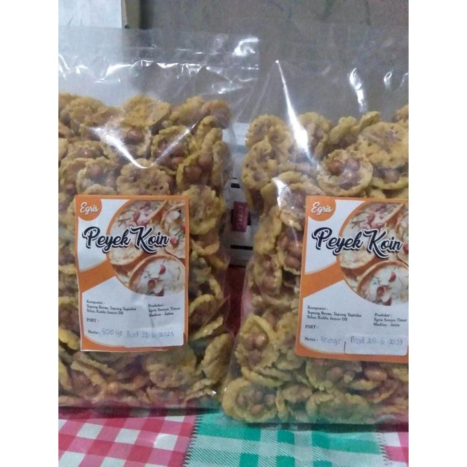 

Peyek Koin Egris 1kg