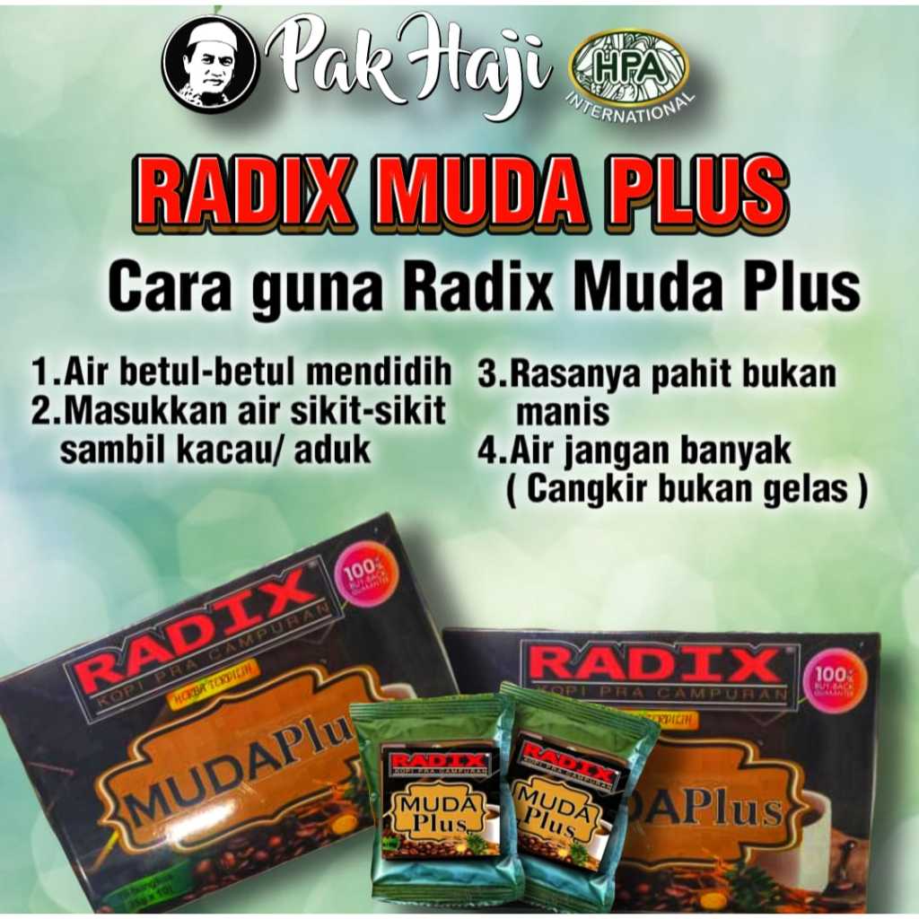 

Kopi Radix Muda HPA Pak Haji