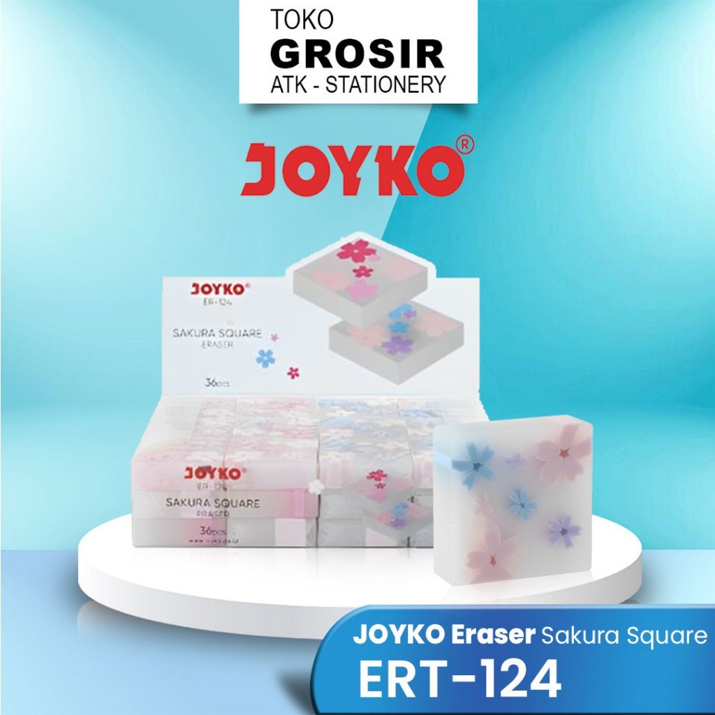 

PENGHAPUS JOYKO KOTAK SAKURA ERT-124/ JOYKO ERASER SAKURA SQUARE ERT-124