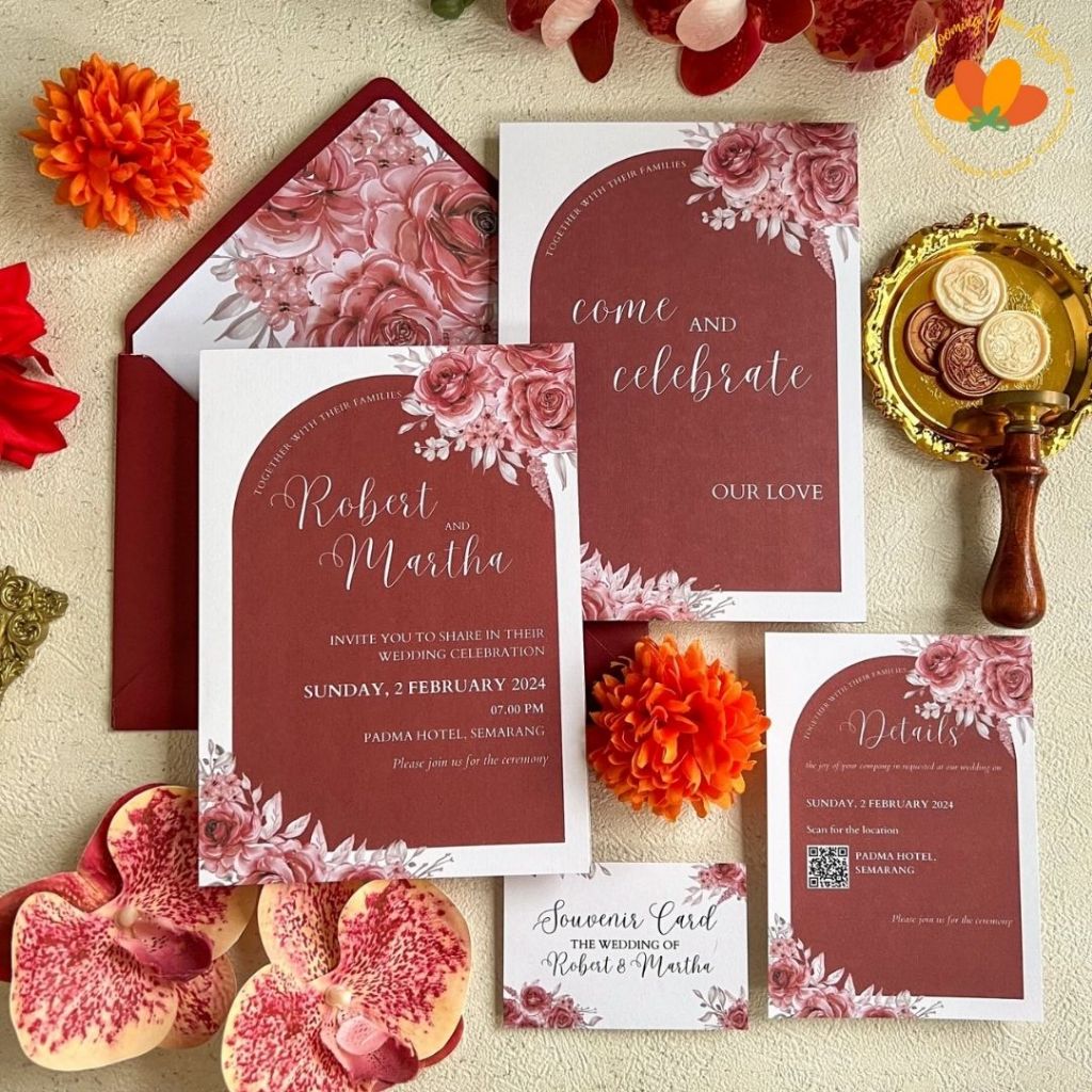 Undangan Pernikahan hardcover amplop undangan premium kartu undangan syukuran ulang tahun wedding