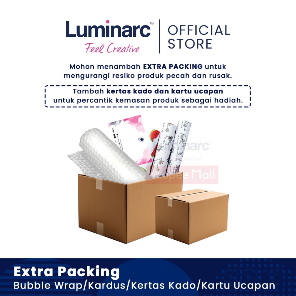 

EXTRA PACKING Bubble Wrap/Kardus Coklat/Kertas Kado/Kartu Ucapan