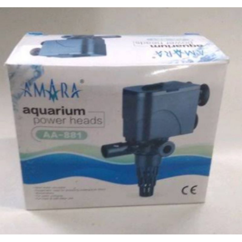 Pompa Celup Aquarium Amara AA 881 Hidroponik, Kolam, Aquascape Venturi