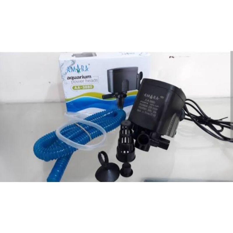Pompa Celup Aquarium Amara AA 3880 Hidroponik Kolam Aquascape Venturi