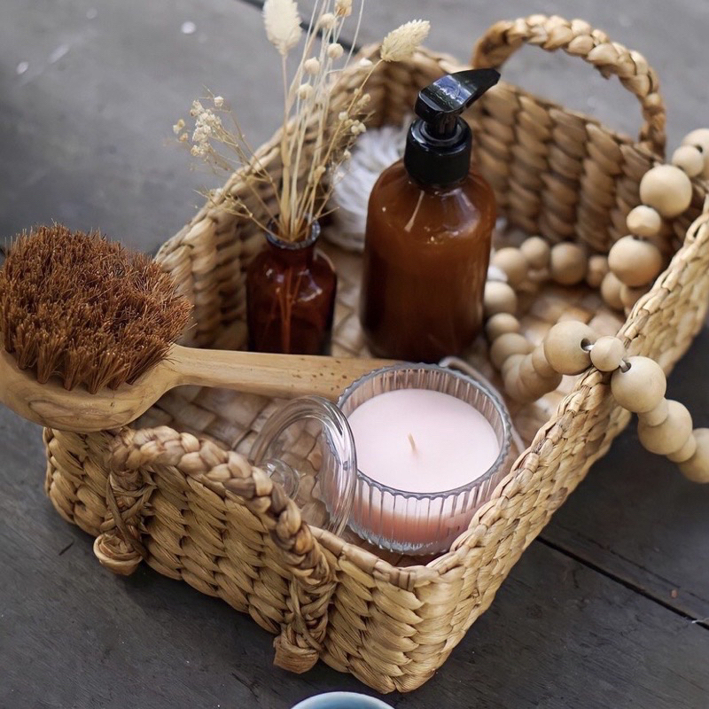 Tray Hampers Enceng Gondok Handel Kepang