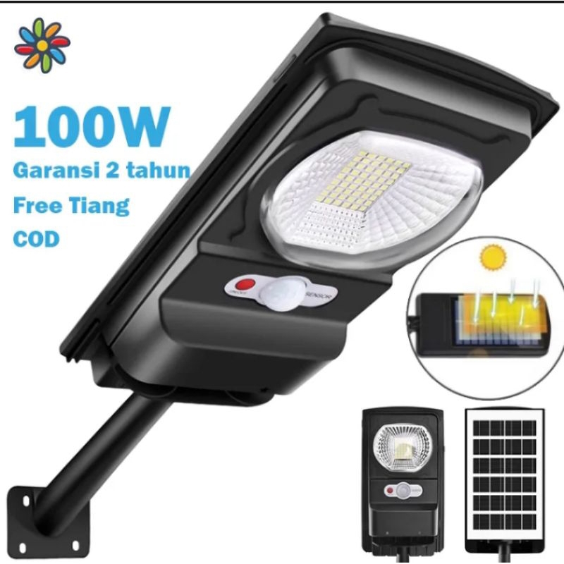 Lampu PJU Solar cell tenaga matahari 100 watt