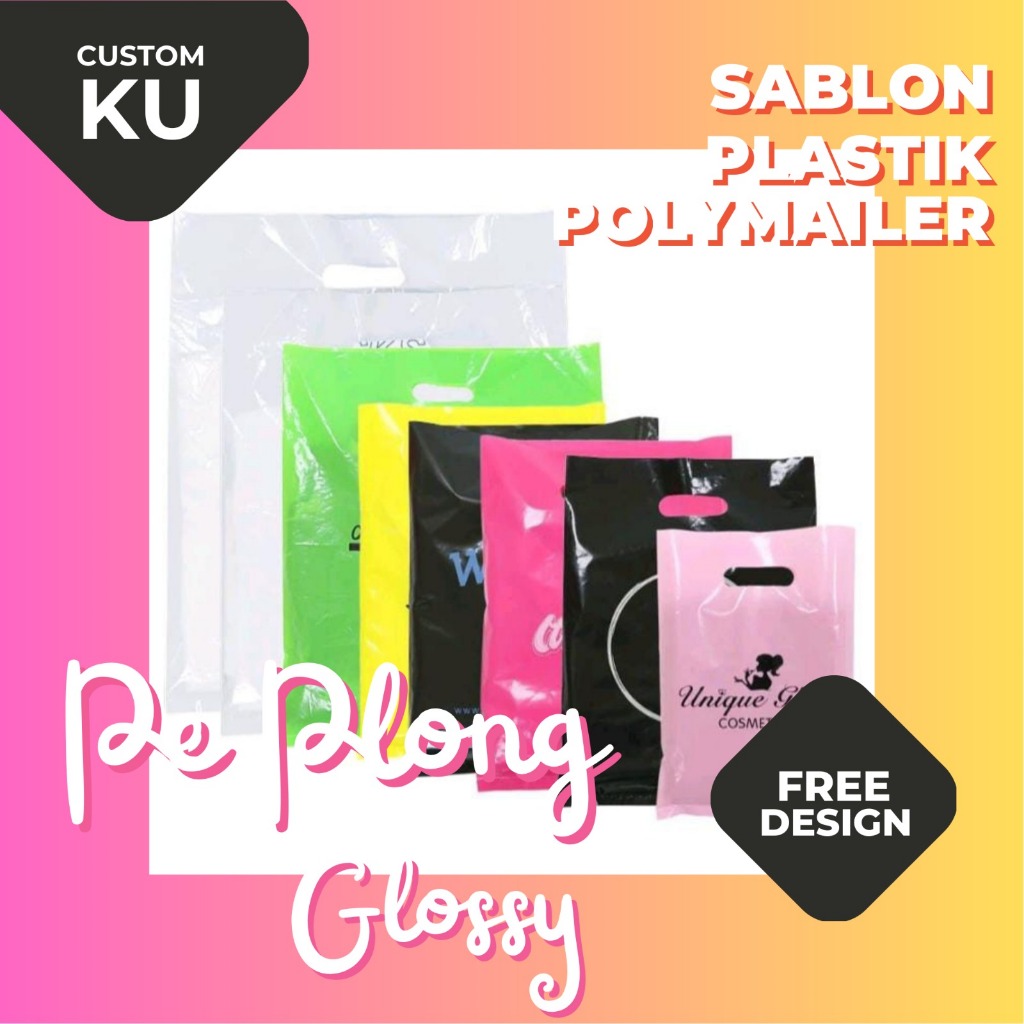 

COSTUM SABLON PLASTIK PE PLONG 20X30 TEBAL 0.7 MIC PREMIUM TERMURAH