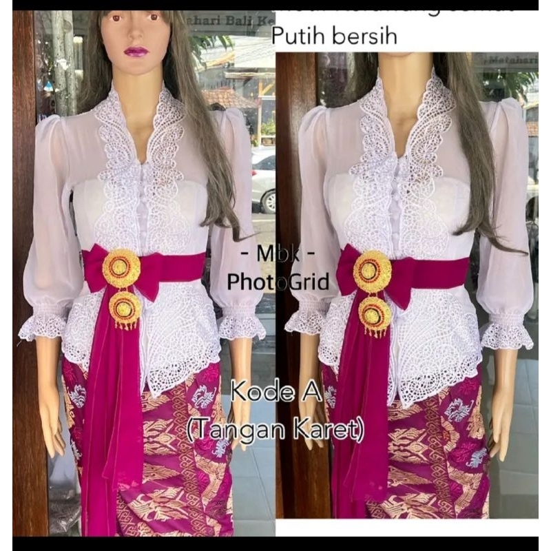 kebaya bordir jadi balon || Kebaya Bali Modern || Kebaya Bali Kekinian || Kebaya Bali Murah || Kebay