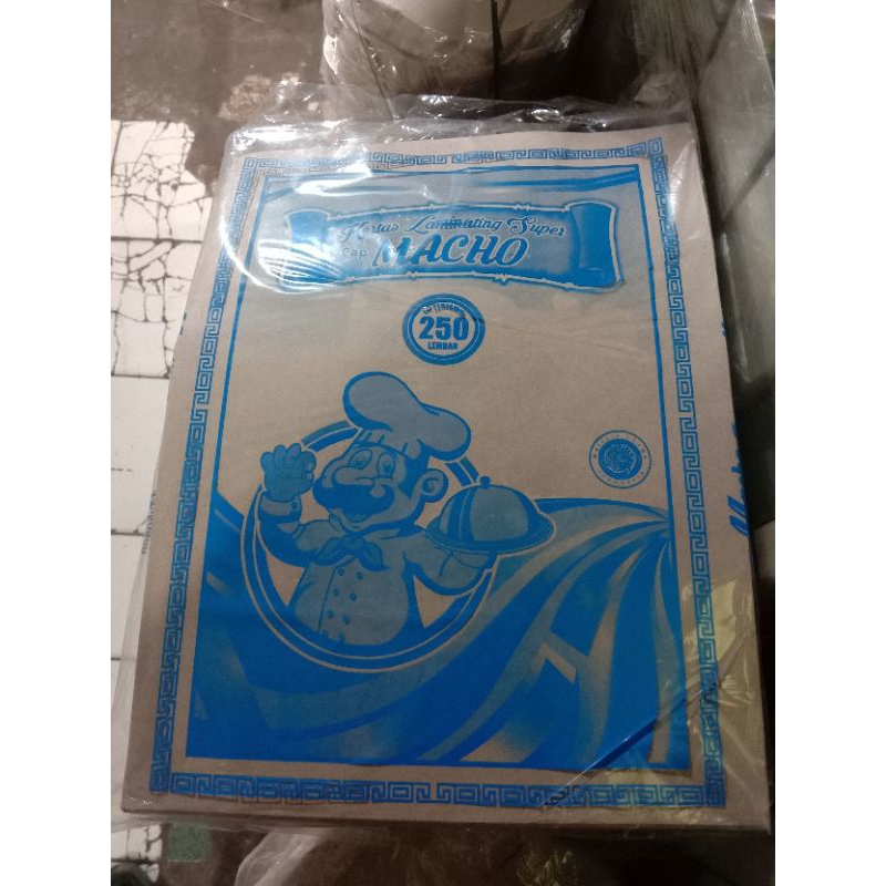 Kertas nasi  coklat warteg uduk / kertas nasi pembungkus makanan / kertas nasi kotak isi 250 lembar