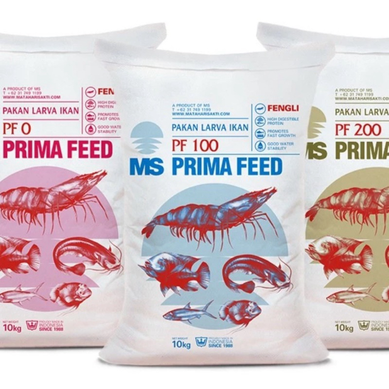 Pakan Benih Ikan Prima PF 200 500gram / Pelet Fengli 200 / Pakan Ikan lele/ Ikan gurame / ikan koi /