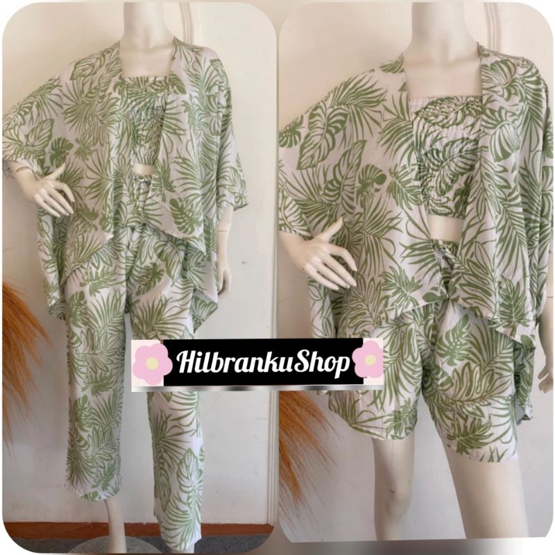 one set cardigan kemben include kemben (3in1) rayon bali