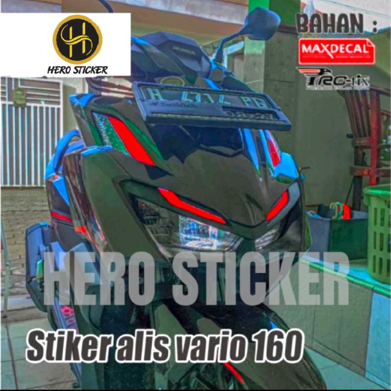 stiker alis lampu vario 160cc