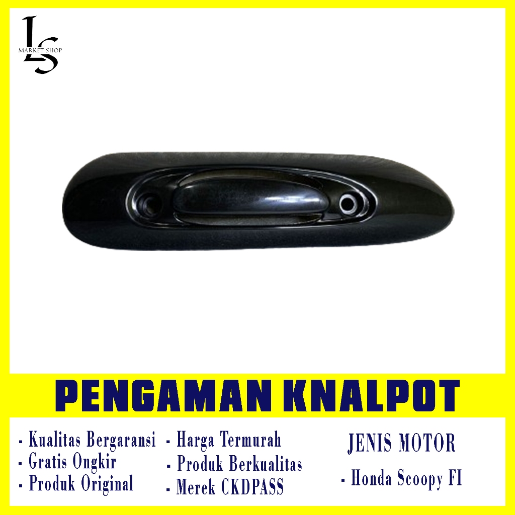 LSMARKETSHOP - Cover Knalpot Scoopy FI Cover Kenalpot Scoopy FI Muffler Knalpot Scoopy FI Tutup Tame