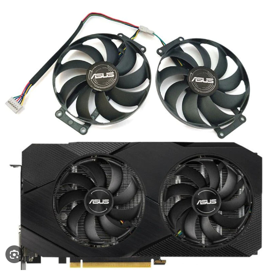 KIPAS BARU ASUS DUAL GTX 1660TI/S ,1650.RTX 2060 2070 NEW