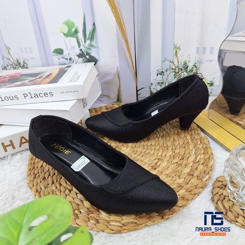NAURA SHOES Sandal Dan Sepatu Wanita Dewasa KIRANA R38 Pantofel Flat Ballerina Guru Kerja Kantoran P