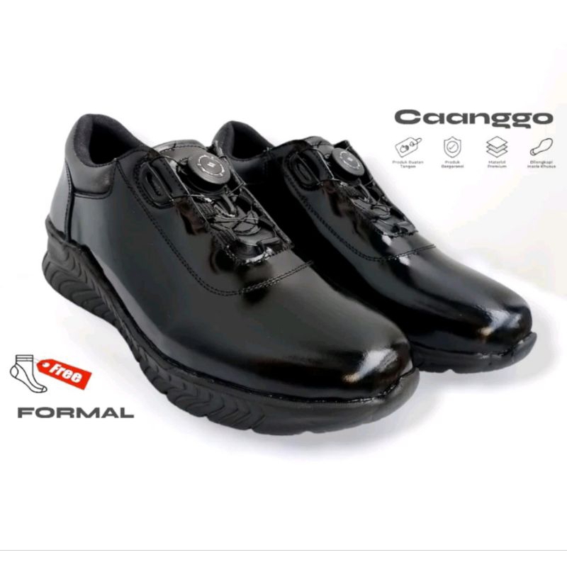 Sepatu PDH tali putar kulit kilap caanggo pdl kilap tactical sepatu dinas terbaru