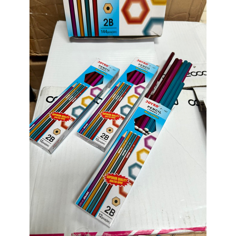 

Pensil 2B Joyko Metalic Colors P-107 (12 Pcs)