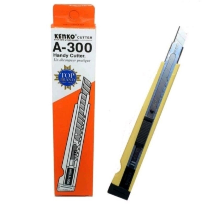 

Kenko Cutter A-300 Body and Refill kater karter cater cuter pisau silet ukir kecil murah A300 A 300