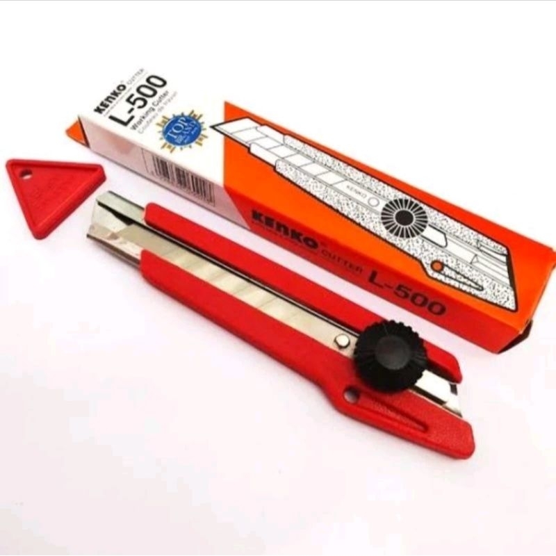 

Kenko Cutter L-500 Body and Refill kater karter cater cuter pisau silet ukir besar murah L500 L 500
