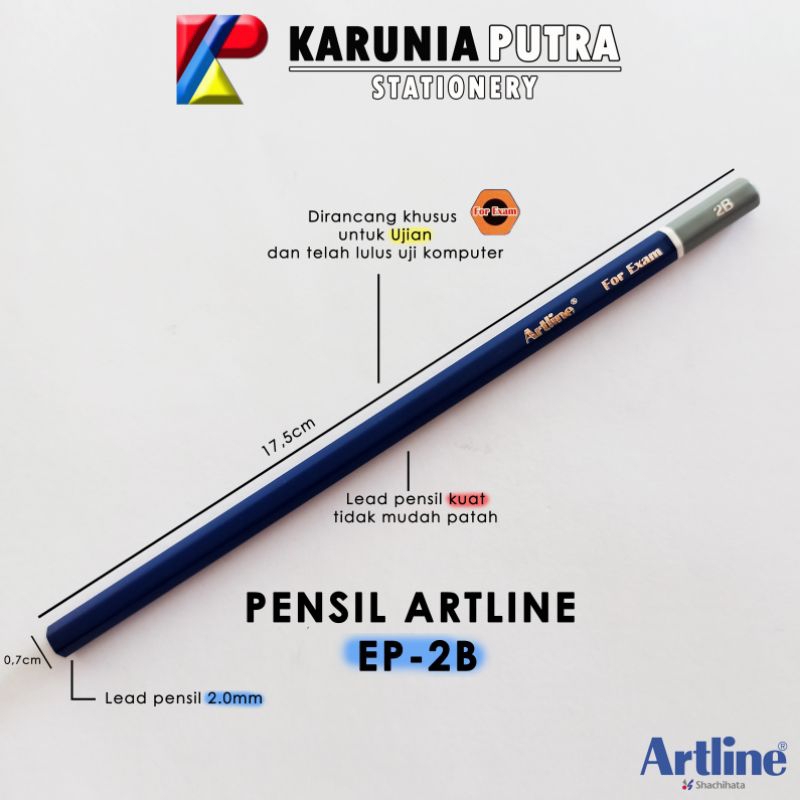 

Pensil 2B Artline For Exam 1pcs