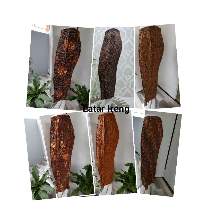 Rok Jarik Plisket Wiru Wiron Motif Batik standart Pakem Jawa