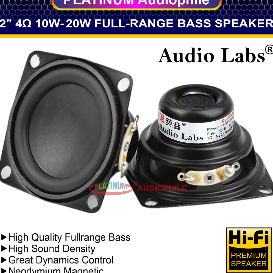 cI Speaker 2 Inch Fullrange Bass Neodymium Magnet 2 Hifi Full range