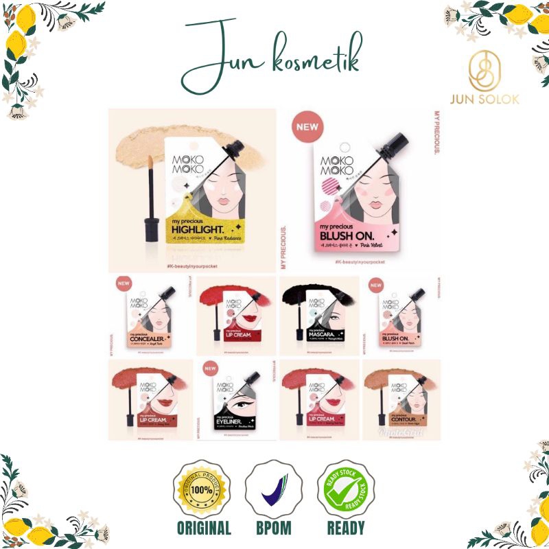 JUNKOSMETIK - MOKO MOKO My Precious Series (All Varian) || MokoMoko Lip Cream || MokoMoko Contour ||