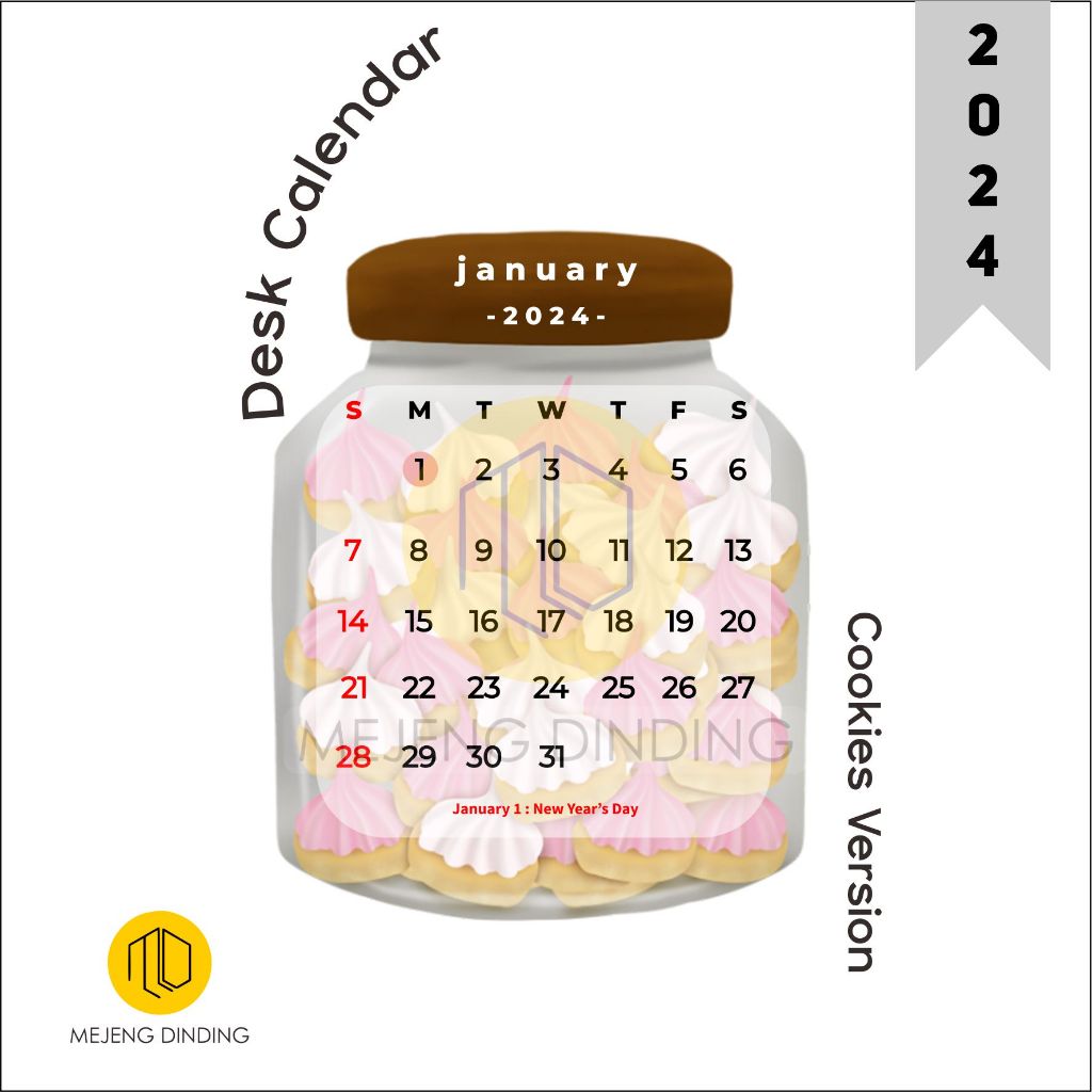 

KALENDER 2024 DUDUK AESTHETIC - KALENDER MEJA ESTETIK MOTIF TOPLES KUE / 2024 CALENDAR BLOOMY FLOWERS / KALENDER 2024 AESTHETIC / DESK CALENDAR / KALENDER MEJA BY MEJENGDINDING / KALENDER MOTIF BUNGA / KALENDER CUTTING POLA / KALENDER UNIK 2024