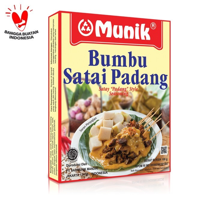 

Myhomey Bumbu Masak instant Bumbu Munik Satai Padang sate satay 100 Gr Pasti Enak