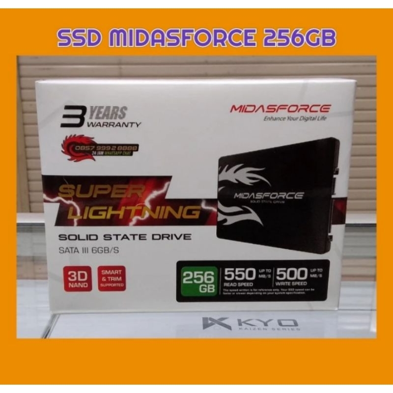 SSD MIDASFORCE SATA 256GB 2'5 INCH