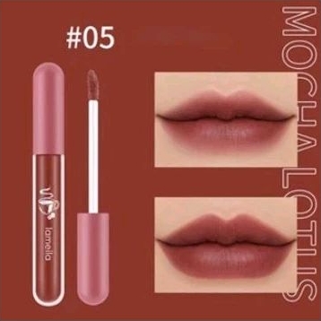 LAMEILA NUDE Lipstik Matte lameila 1041 lipstik Matte tahan lama dan waterproof