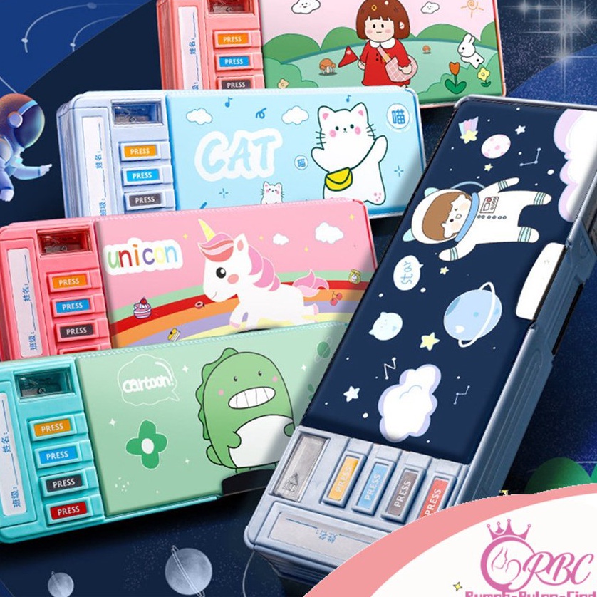 

Terkini Tempat Pensil Multifungsi Motif Untuk Anak Kotak Pensil Pola Kartun Lapisan Ganda dan Tunggal dengan Rautan Kapasitas