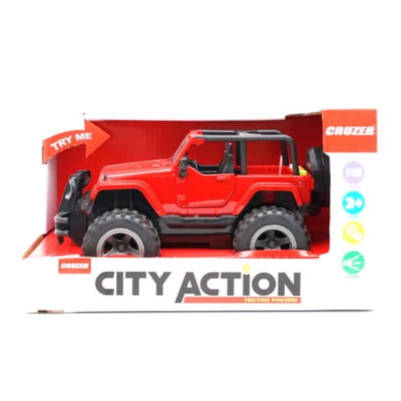 CRUZER CITY ACTION FRICTION JEEP RUBICON MAINAN ANAK LAKI LAKI