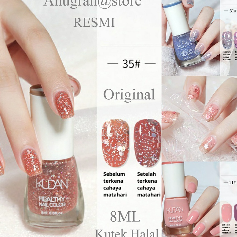 Tearu KUTEK KEKINIAN KUTEK ML Kutek COD Kutek Not Peel Off kutek Gel Photochromic Nail Polish Kutek 