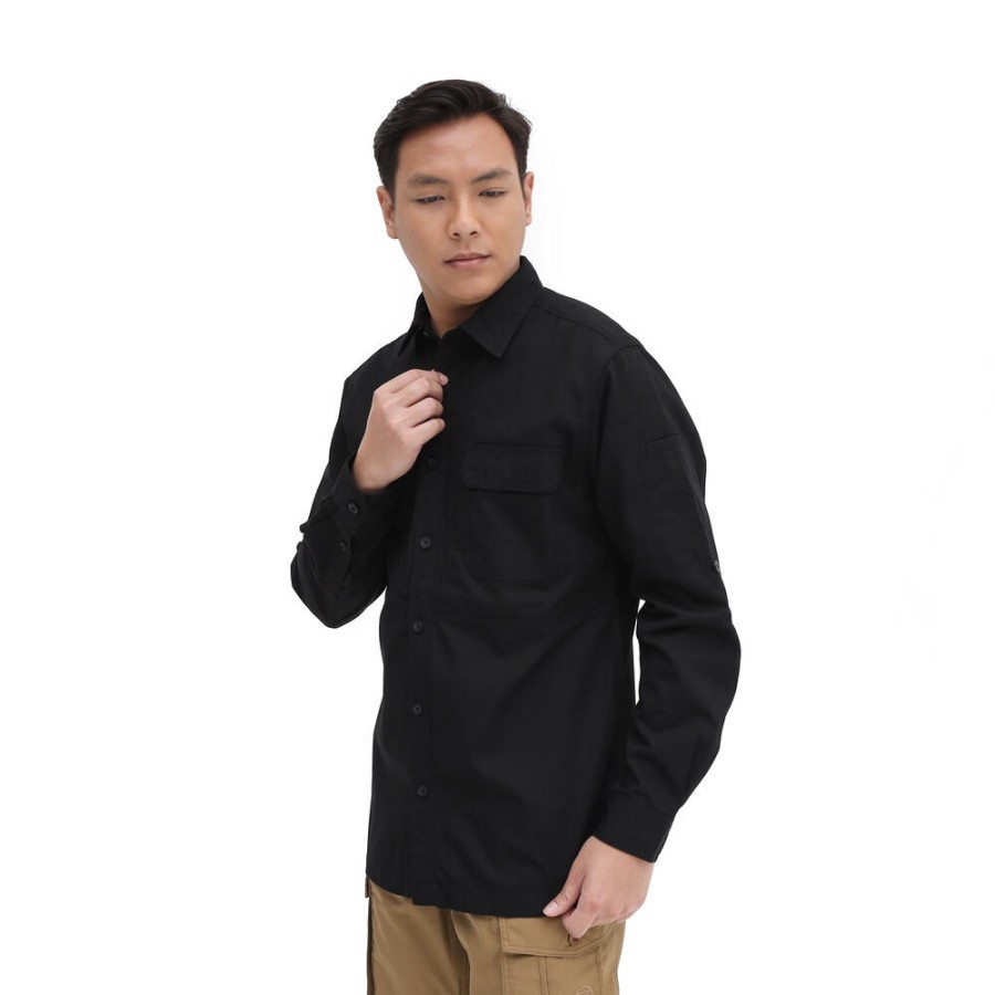 KEMEJA LENGAN PANJANG EIGER X-BATTLESEEKER 1.0 LS F1 SHIRT - BLACK